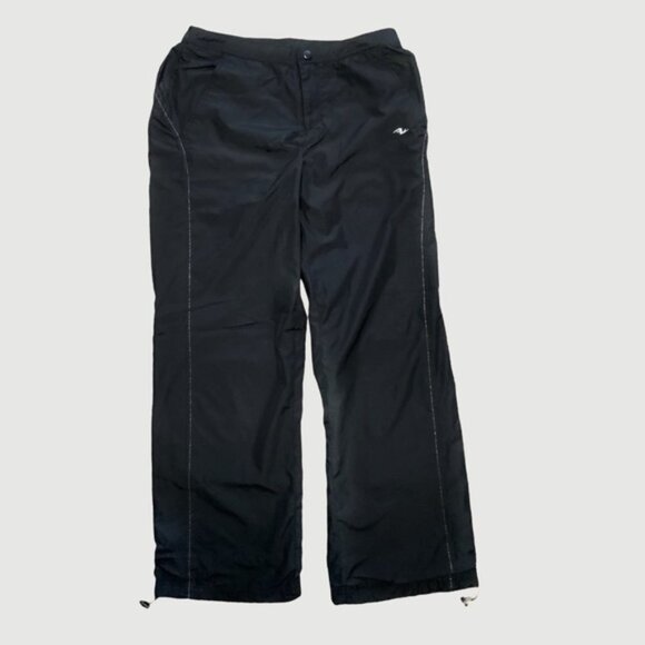 Athletic Works Wind Breaker Pants Lined Size Small Petite 4/6 Black - Picture 1 of 12